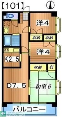 ロングキャッスルIIの物件間取画像